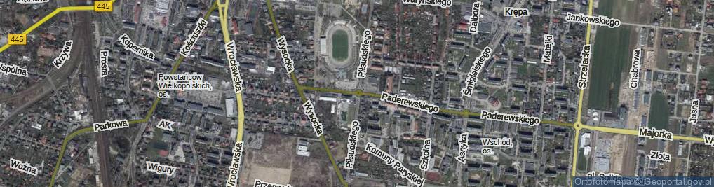 Zdjęcie satelitarne Rondo Przy Stadionie rondo.